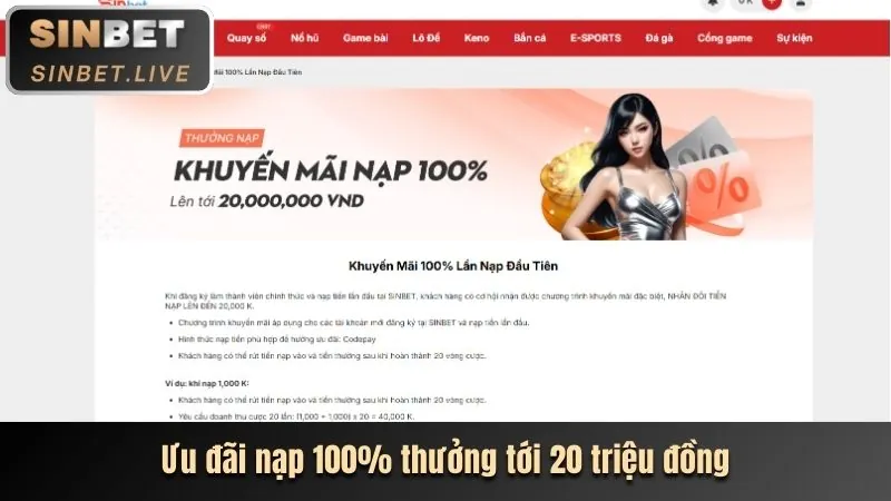 Khuyến mãi chào mừng thành viên mới vg999clb